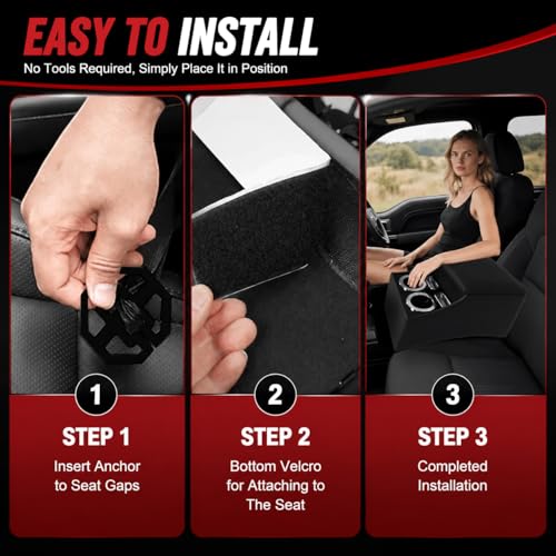 Bench Seats Center Console for Minivan, SUV, Middle Van - size: with Cup/Phone Holder