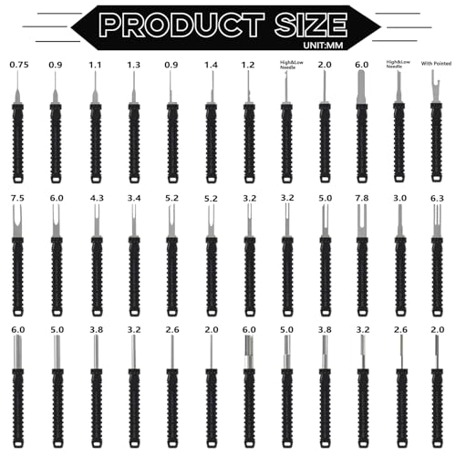 48 Pcs Terminal Removal Tools with Leather Case, Depinning Tool Kit - color: Black