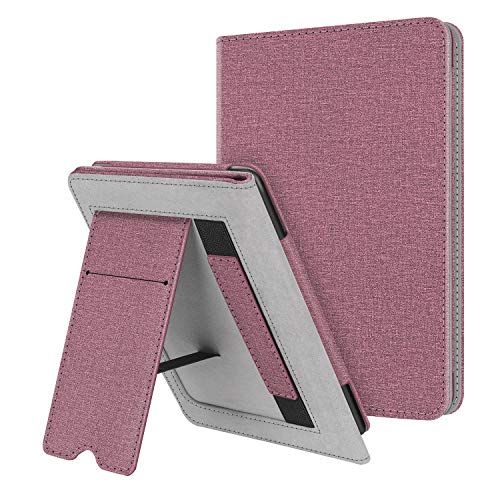 Fintie Stand Case for 6" Kindle Paperwhite 10th Gen 2018, Plum - color: Plum