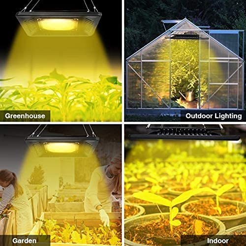 CANAGROW Waterproof Plant Light, Outdoor Grow Light, Sunlike Full Spectrum LED Grow Lamp, Refugium Light for Saltwater Aquarium, Without Noise, Heating Lamps for Plants Seeding Veg Blooming Fruiting - size: 1 Bulb White - 100 W