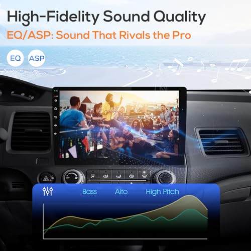 Haudio 10.1-Inch Double-DIN Android Car Stereo, Wireless Apple CarPlay and Android Auto, 2GB RAM, 64GB Storage, Bluetooth, Backup Camera, GPS Navigation, Wi-Fi, FM/AM/RDS Radio, 1280 x 720 Touchscreen - size: 10.1 inch