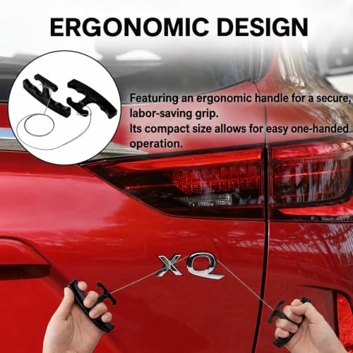 PSLER Car Emblem Removal Tool, Plate Line Badge Remover - color: Black