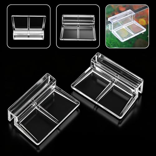 6Pcs Aquarium Lid Clips 5mm Aquarium Glass Top Clips | Acrylic Clear Tank Lid Support Holder Clips for Rimless Aquariums