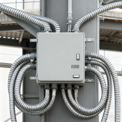 25ft 3/4in Flexible Reduced Diameter wall Wire Conduit, Galvanized Steel Flexible Electrical Conduit, Suitable for Wire Management and Greenfield Wiring
