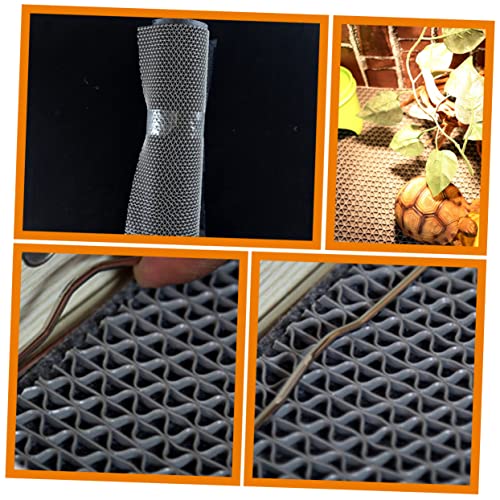 balacoo 1set Reptile Terrarium Liner Bedding Safe Reptile Cage Carpet for Lizard Tortoise Snake Breathable Washable Non-Adhesive Substrate Mat for Clean Habitat Grey - color: Light Grey