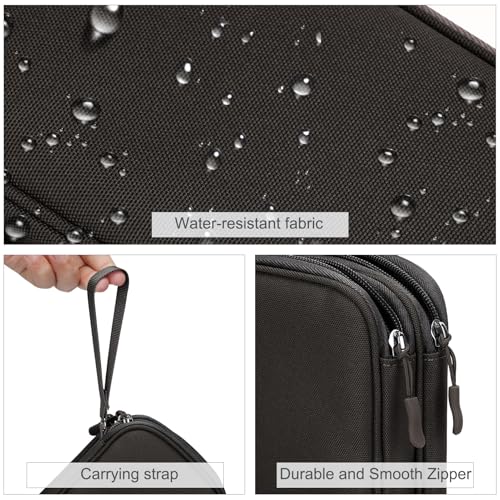 FYY Electronic Organizer, Travel Tech Pouch Bag, Medium, Coffee - color: Coffee, size: 8.3 x 5 x 2.6 inches