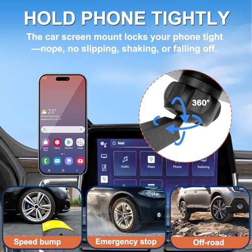 Car Phone Holder Compatible with Chevy Suburban Tahoe/GMC Yukon Accessories 10.2-inch Screen Fixed Clip, Magnet Cell Phone Mount Compatible with MagSafe 360° Rotation Phone Automobile Cradles - size: 21-24 Chevy Suburban / GMC Yukon