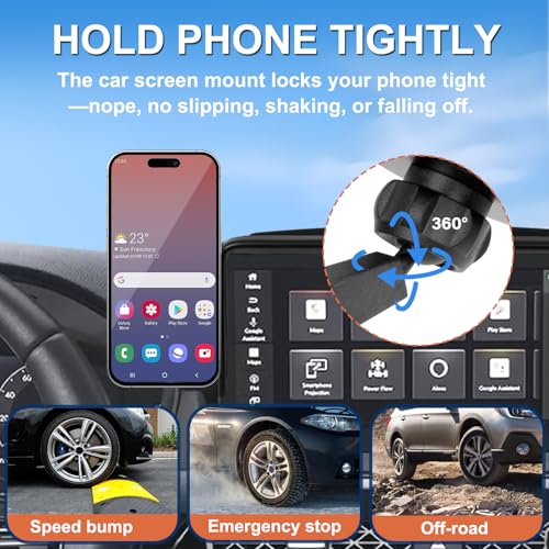Car Phone Holder Compatible with Honda Accord 2018-2022 8-inch Screen Fixed Clip, Magnet Cell Phone Mount Compatible with MagSafe, Hand-Free 360° Rotation Phone Automobile Cradles Not Affect Air Vent - size: 18-22 Honda Accord