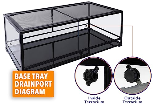 Carolina Custom Cages, 48Lx24Wx24H Tall Extra-Long Deep Terrarium; Easy Assembly - size: 48Lx24Wx24H