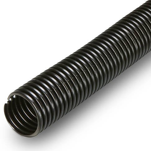 2" Black Convoluted Nylon Sleeving - (5 ft.)