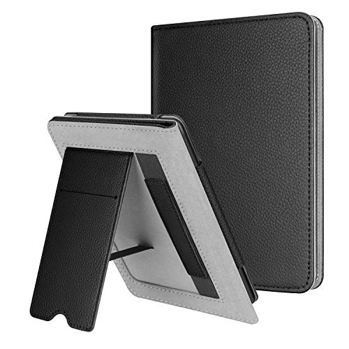 Fintie Stand Case for 6" Kindle Paperwhite 10th Gen 2018, Black - color: Black