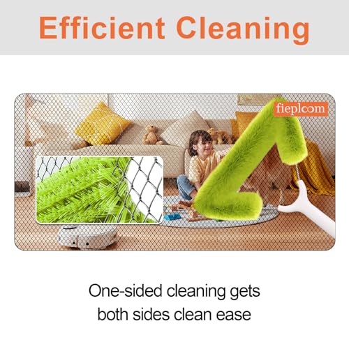 Window Screen Cleaning Brush with 62in Extension Pole