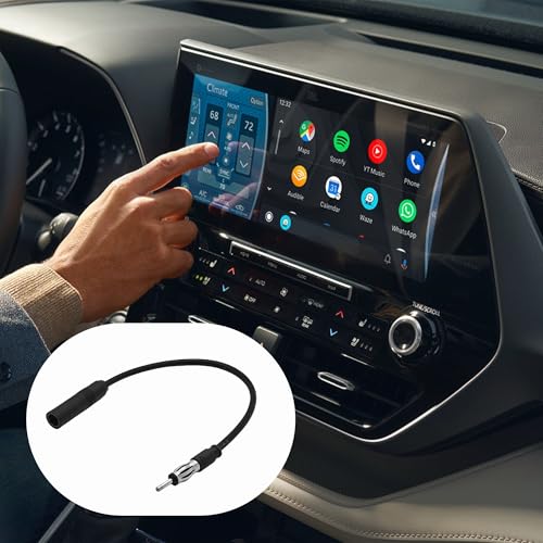 12.6 Inch Car Radio Antenna Extension Cable, Male to Female AM/FM Antenna Adapter for Vehicle Stereo, Head Unit, CD and Media Receivers - size: 1PC