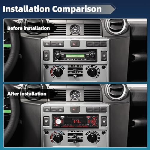 Single Din Car Stereo with Bluetooth 5.0 Hands Free Calling Digital Car Stereo Receiver FM Radio Car Mp3 Player Audio Multimedia System with 2 USB/AUX FM Radio USB Quick Charge LCD Digital Display