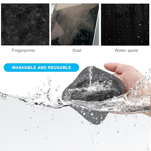 Ohleats 2PCS Car Screen Cleaner, Microfiber Cleaning Pad, Triangle+Round - color: Triangle+round