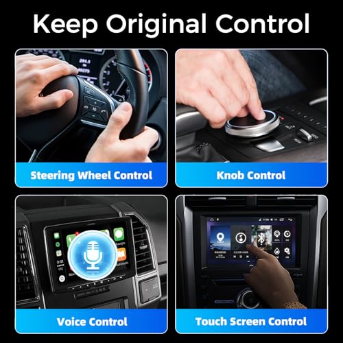Wireless CarPlay Adapter 2026 Upgraded,CarPlay & Android Auto 2-in-1, Mini USB Design for Cars with Wired CarPlay,Fast Auto-Connect,Plug & Play,for iOS 10+, Android 11+(with ventilation holes)