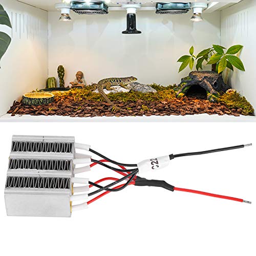 Reptile Heater, Pet PTC Ceramic Heater Insulated Aluminum Tube Constant Temperature Electric Thermostat for Reptile Snake Lizard Leopard Tortoise, Avoid Illness, No Light No Harm