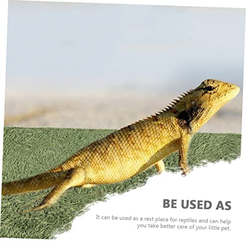 Moss Carpet for Reptiles Absorbent and Breathable Fake Lawn Cushion Tortoise Bedding for Terrarium Moisture Retaining Mat for Lizard and Amphibian Habitats