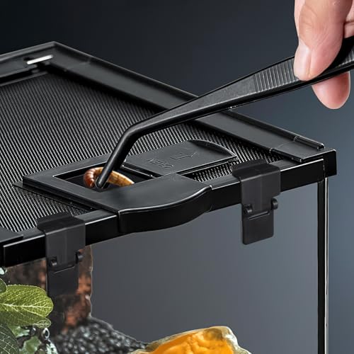 TEHAUX 6pcs Terrarium Cover Clip, Aquarium Lid Clips Reptile Screen Clamp Terrarium Lock Enclosure Fish Aquarium Screen Top Pet Tank Latch - Compatible with NOMO YL-07