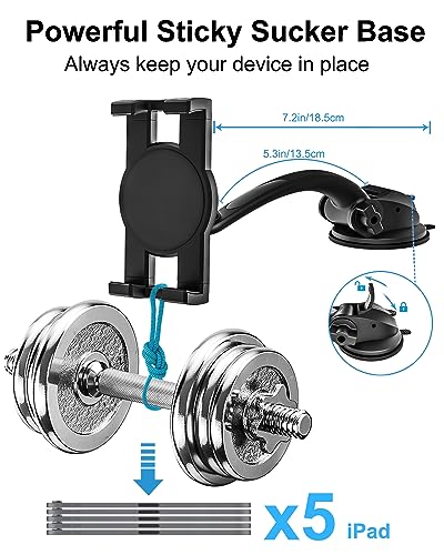 Z Fold Car Mount, Strong Suction Cup - [Foldable Phone Friendly] Tablet Holder for Car Dashboard Air Vent Stand, for Samasung Galaxy Fold 7 6 5 4 3 2, Tabs, Google Pixel 9 Pro, S26, iPad, iPhone 17