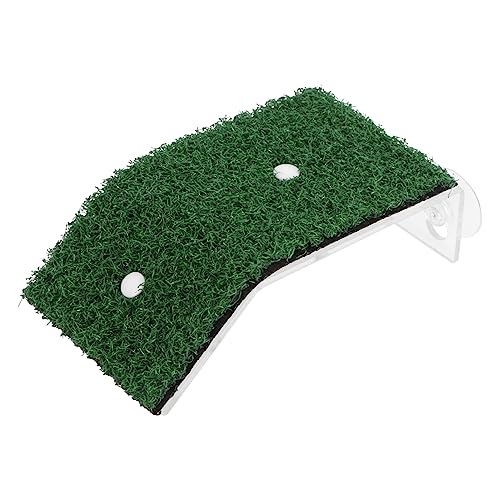 Abaodam 1pc Turtle Drying Platform Simulated Lawn for Aquatic Pets Reptile Basking Ramp for Fish Tanks and Aquariums Nonslip Design for Easy Climbing