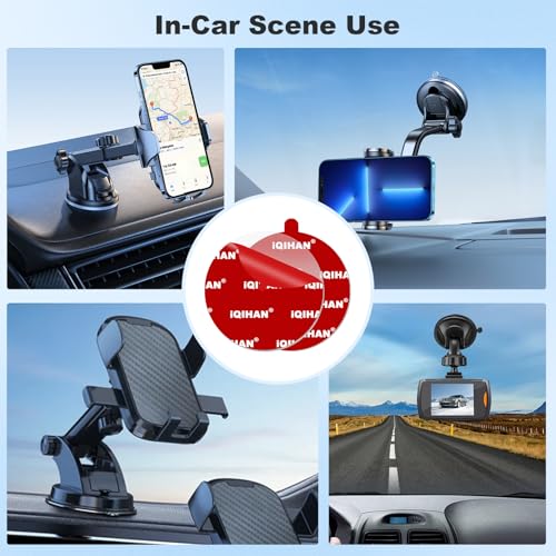 Adhesive Sticky Pad for Car Phone Mount - Double Sided Phone Holder Mounting Tape Replacement, Heavy Duty Clear Glue Pads for Magnetic Dashboard Dash Mount Stickers (2.76“ / 70mm) - size: 2.76“ / 70mm