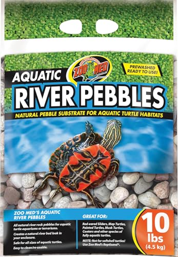 Zoo Med Aquatic River Pebbles for Turtle 10 lbs. - size: 9.9 Pound (Pack of 1)
