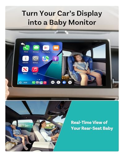 OTTOCAST Cabin Care Adapter 2026,Baby Car Camera & Wireless CarPlay Adapter