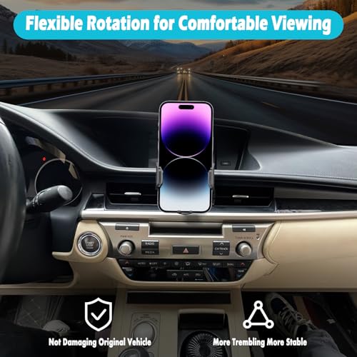 Car Phone Holder Fits for Lexus ES 300h / ES 350 2013-2018 Accessories,Thick Cases Friendly,Cell Phone Mount for 4.7-7 in Phones,360 Degree Rotation,Easy to Install - size: ES 300h / ES 350 2013-2018
