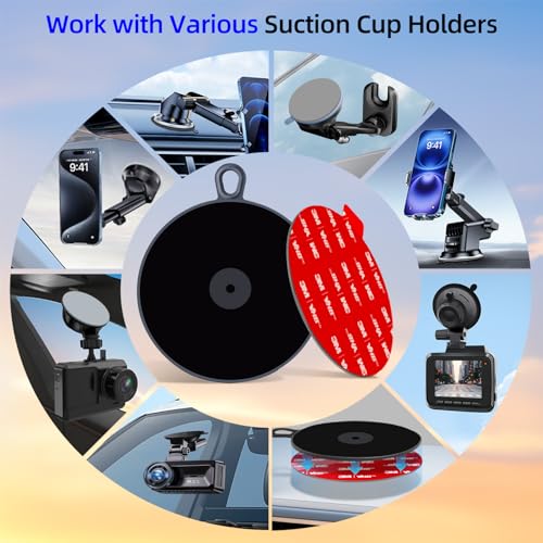 Adhesive Sticky Pad Mounting Disk: Heat Resistant 75mm Disc 70mm Tape