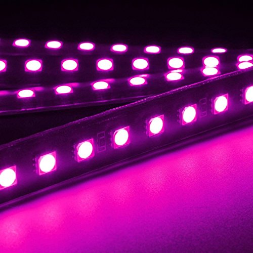 4PCS 48 LED Car Interior Lights, Pink Under Dash Light Kit - color: Pink 48 Lights