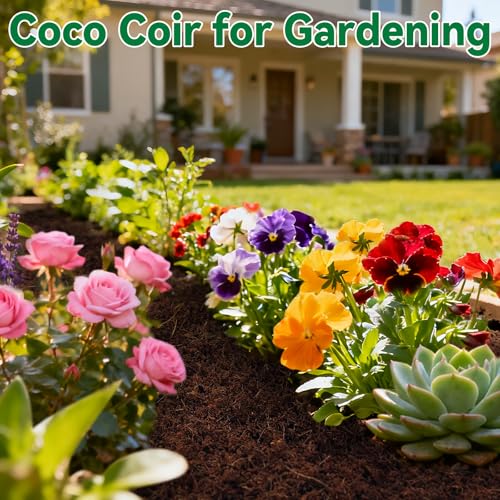 ZeeDix 10 Pcs Compressed Coco Coir Brick for Plants, Premium Organic Coconut Coir Bricks Coco Fiber Substrate Coco Coir Fiber Potting Soil with Low EC and pH Balance for Planting Gardening Reptiles - size: 10pcs