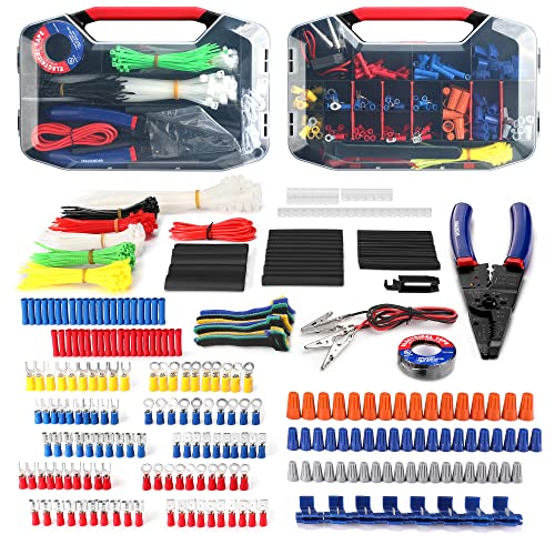 WORKPRO Crimping Tool Kit with 582PCS Heat Shrink Wire Connectors