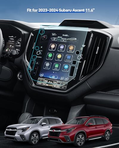 Ascent Screen Protector for Subaru Ascent STARLINK 2026 2025 2024 2025 2023 Accessories Navigation Touchscreen Protector Film Tempered Glass HD Clear Anti-Glare 11.6''