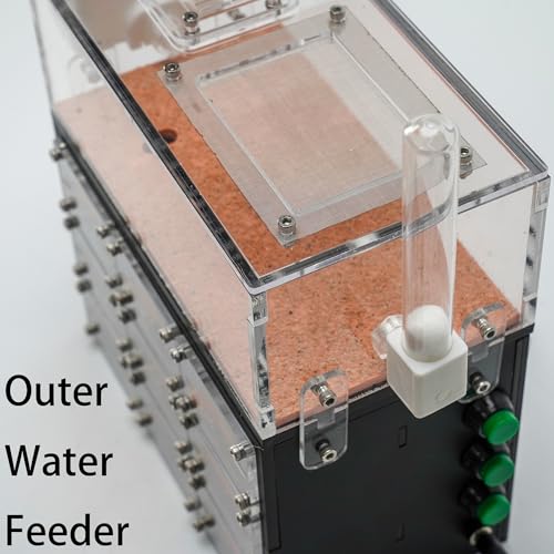Lumen Hotel Ant Farm Nest with Built-in LED Lights, Hydration System, Trash Box & Ant Keeping Starter Kit - color: Hotel