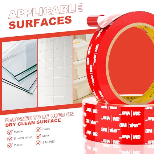 Double Sided Tape Heavy Duty VHB 2"×16.5ft Clear - color: Clear, size: 2"×16.5ft