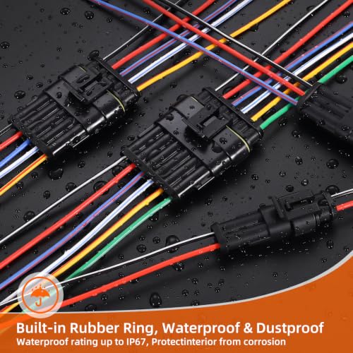 1052PCS Waterproof Electrical Connectors Kit with Crimper Tool