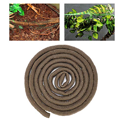 Artificial Reptile Climbing Branch | 9.84ft Bendable Rattan Vine for Lizards/Chameleons/Tree Frogs | Flexible Jungle Environment Decor with Suction Cups (L(330 X 184mm / 12.99 X 7.24in)) - size: L(330 X 184mm / 12.99 X 7.24in)