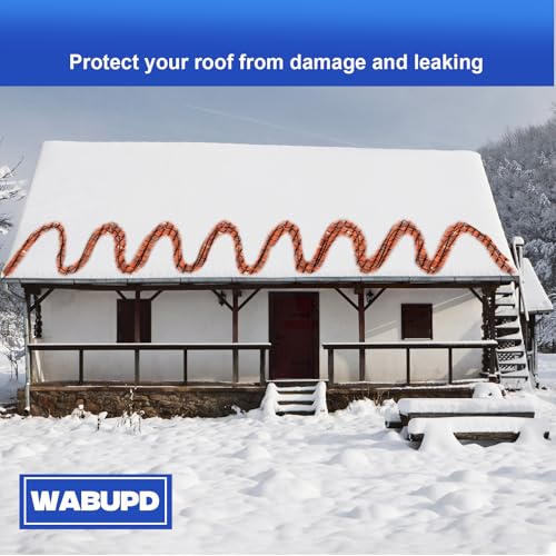 3FT-200FT Heat Tape for Water Pipes, -40°F Deicing Pipe Heat Cable,Electric Heating Cable Pipe,Frezze Protection for Heat Trace Cable for Metal, Plastic Home Pipes,Gutter,120V 5W/ft（140FT） - size: 140FT