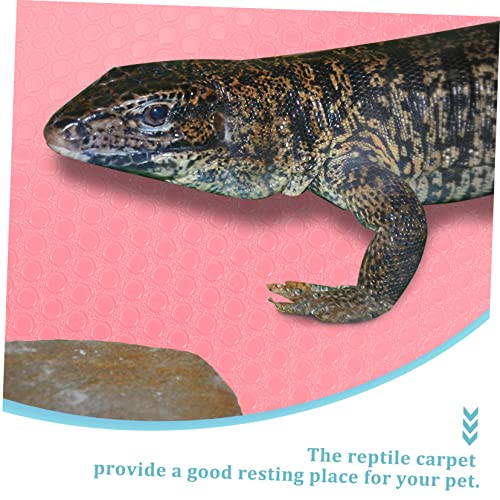 WOONEKY Leopard Gecko Tank Accessory Reptile Substrate Carpet Non- for Bearded Dragon Lizard