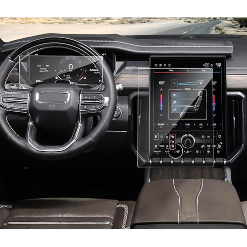 (2Pack) Anti-Glare Matte for GMC Acadia Screen Protector 2024-2026, for Acadia (15In Navi+11In Dash) (Elevation/AT4/Denali), 9H Tempered Glass 2026 2025 Acadia Accessories HD&Anti-Fingerprint - color: Matte (15In+11In) for 2024+