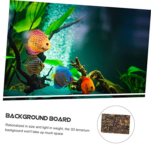 BESPORTBLE Reptile Snake Tank Backdrop 3D Aquarium Decor Terrarium Rock Easy to Assemble Durable Decorative Panels