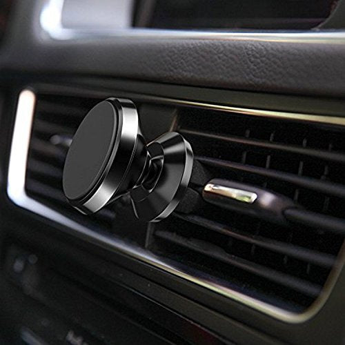 eTECH Magnetic Phone Car Mount Holder, Magnetic Mount Universal Air Vent for iPhone X / 8 Plus / 7 / 6S / 5S, Galaxy S5 / S6 / S7 / S8 / S9, Google Pixel, LG, & Other Smartphones (2Pack Black) - color: 2Pack Black