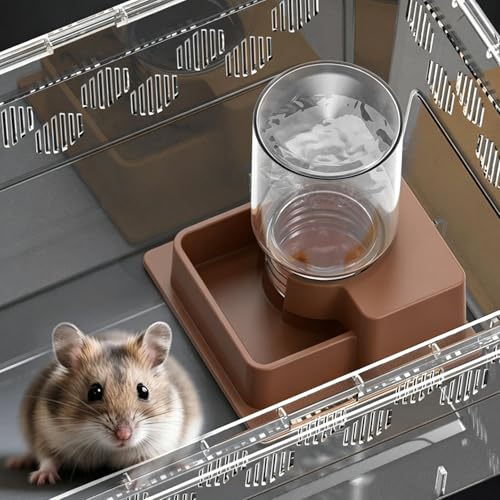 Automatic Waterer for Gecko - Leak-Proof Reptile Feeder, Reservoir | Hydration Tool for Snake Lizard Bearded Dragon Home Garden Yard Backyard Tank Terrarium - color: M