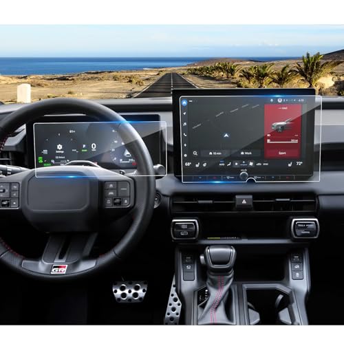 (2Pack) 2026 RAV4 Screen Protector for Toyota RAV4 (XSE/Limited/Hybrid XSE/Hybrid Woodland/Hybrid GR Sport) (12.9In Navi+12.3In Dash), 9H Tempered Glass 2026 RAV4 Accessories HD Transparent - size: (2026+) 12.9-inch &12.3-inch, HD