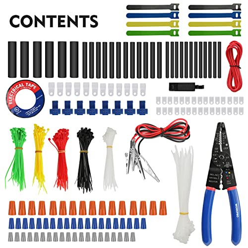 WORKPRO Crimping Tool Kit with 582PCS Heat Shrink Wire Connectors