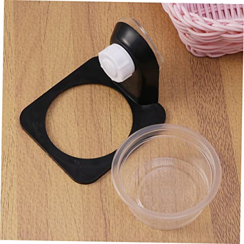 BESPORTBLE 2pcs Reptile Food Bowl Stable Fits Tanks Suction Cup Design Easy to Clean - size: Size 5