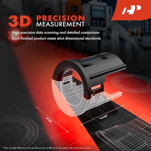 A-Premium 4-Pack Rear Inner & Outer Parking Assist Sensor Retainer Bezels