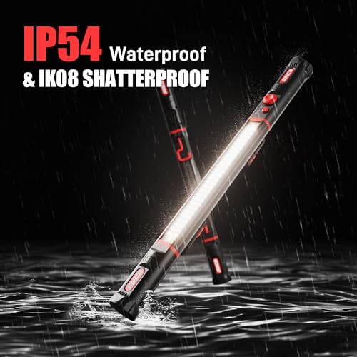 YouTeMei Under Hood Work Light Bar, Ultra Long Size Magnetic Work Light with 5200mAh Backup Charger, 3220LM, Hands-Free Garage Light for Mechanics, Emergency, Vehicle Inspection
