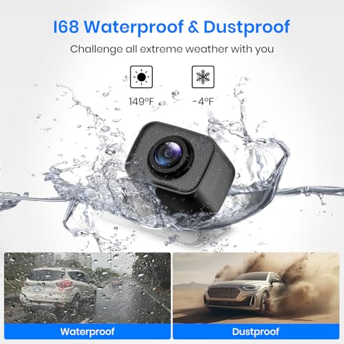 AUTO-VOX CS-2 Wireless Backup Camera with 4.3" Car Monitor, Easy Install Stable Digital Signal Back Up Camera System, Super Night Vision Reverse Cam for Truck, SUV, Van, Trailer - size: 4.3 inch-Single Camera
